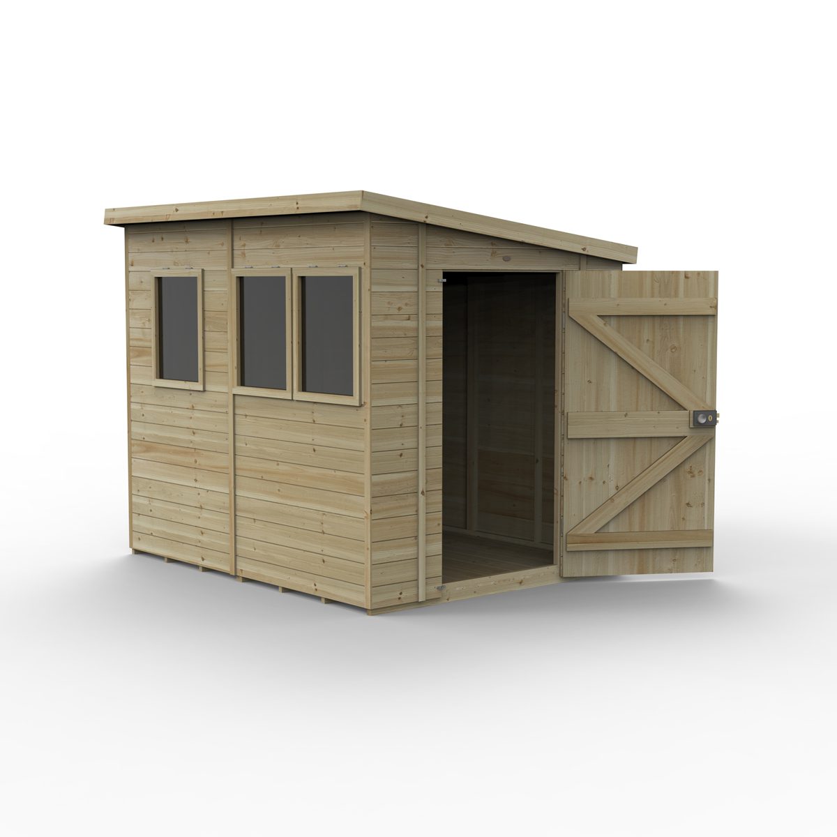 5013053194805 1 Timberdale 8x6 Pent Shed Three Windows with Installation.jpg